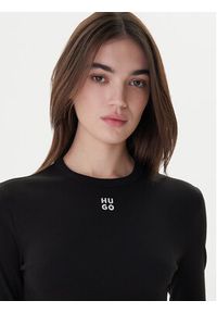 Hugo Bluzka Dafilomena_3 50518378 Czarny Slim Fit. Kolor: czarny. Materiał: bawełna #2