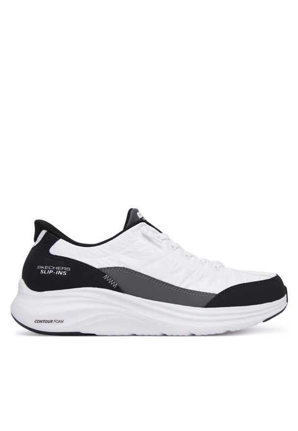 skechers - Skechers Sneakersy Contour Foam - Cozy Fit 150404/WBK Biały. Kolor: biały. Materiał: materiał