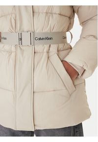 Calvin Klein Jeans Kurtka zimowa LV047D507G Beżowy Regular Fit. Kolor: beżowy. Materiał: syntetyk. Sezon: zima #3