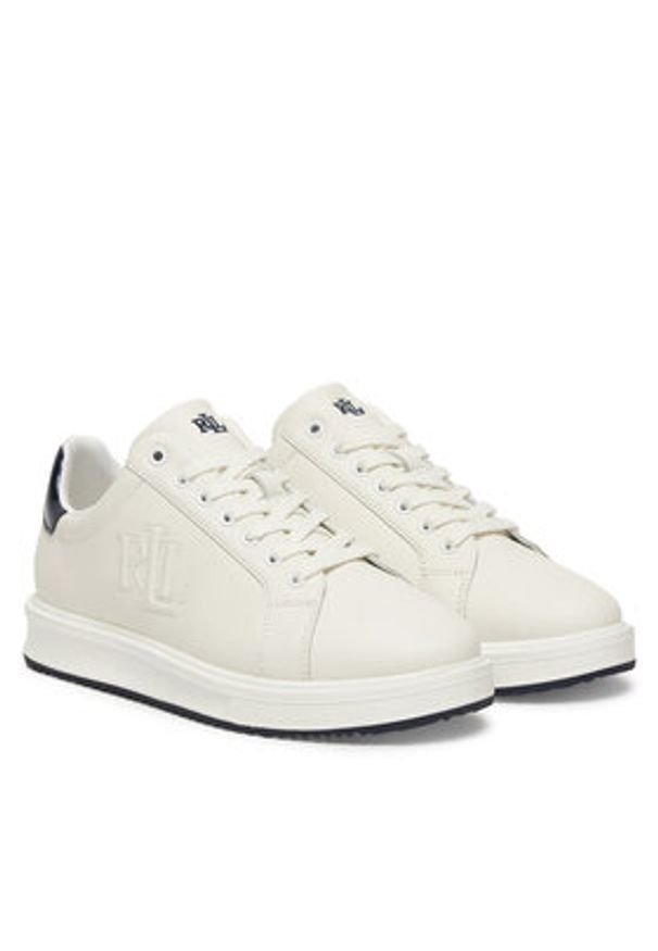 Lauren Ralph Lauren - LAUREN RALPH LAUREN Sneakersy 802959226002 Biały. Kolor: biały. Materiał: skóra