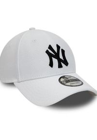 Czapka New Era Diamond Era 9Forty New York Yankees, Dla obu płci. Kolor: biały. Materiał: bawełna