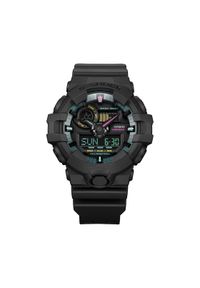 G-Shock Zegarek Multi-Fluorescent Accents GA-700MF-1AER Czarny. Kolor: czarny