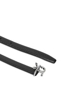 Calvin Klein Pasek Damski Ck Thin Belt 1.5cm Pebble K60K612858 Czarny. Kolor: czarny. Materiał: skóra