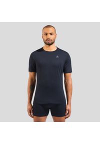 Odlo - Koszulka męska ODLO Merino 160 BL Top - 100% wełna merino, krótki rękaw. Kolor: czarny. Materiał: wełna. Długość rękawa: krótki rękaw. Długość: krótkie. Sport: fitness