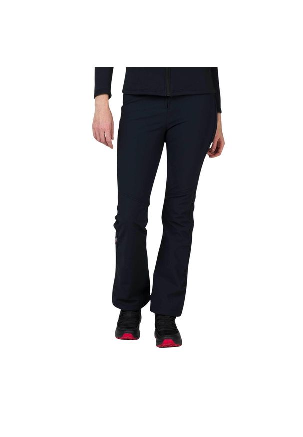 Spodnie narciarskie Rossignol damskie Resort Softshell Pant czarne. Kolor: czarny. Materiał: softshell. Sezon: zima. Sport: narciarstwo