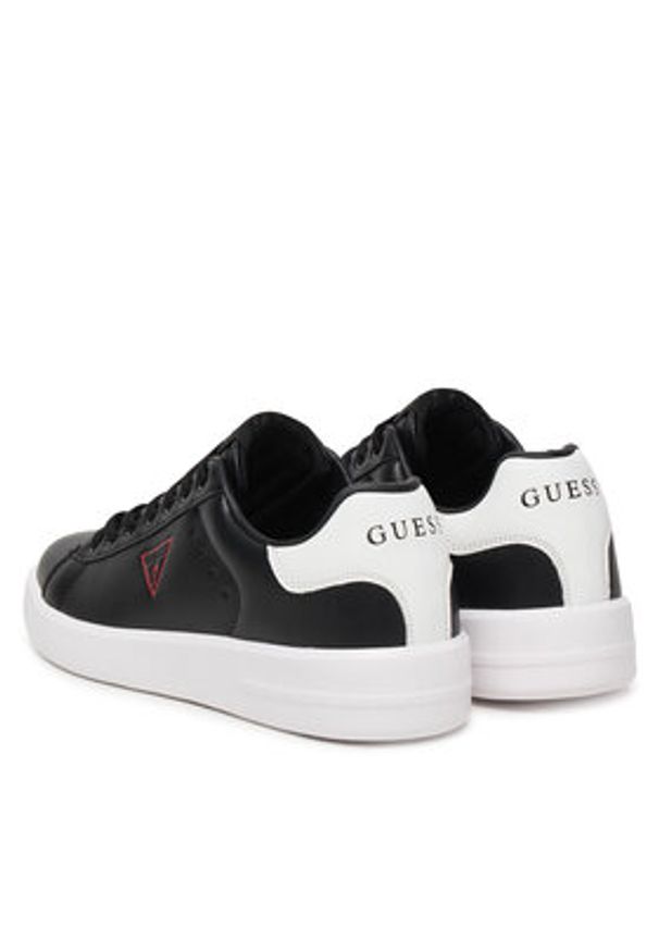 Guess Sneakersy FMJYUK ELE12 Czarny. Kolor: czarny. Materiał: skóra