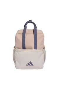 Adidas - Plecak Prime Kids. Kolor: wielokolorowy, beżowy, fioletowy. Materiał: materiał