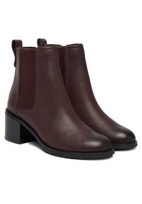 Clarks Botki Chamberly Top 26182864 Bordowy. Kolor: czerwony. Materiał: skóra #6