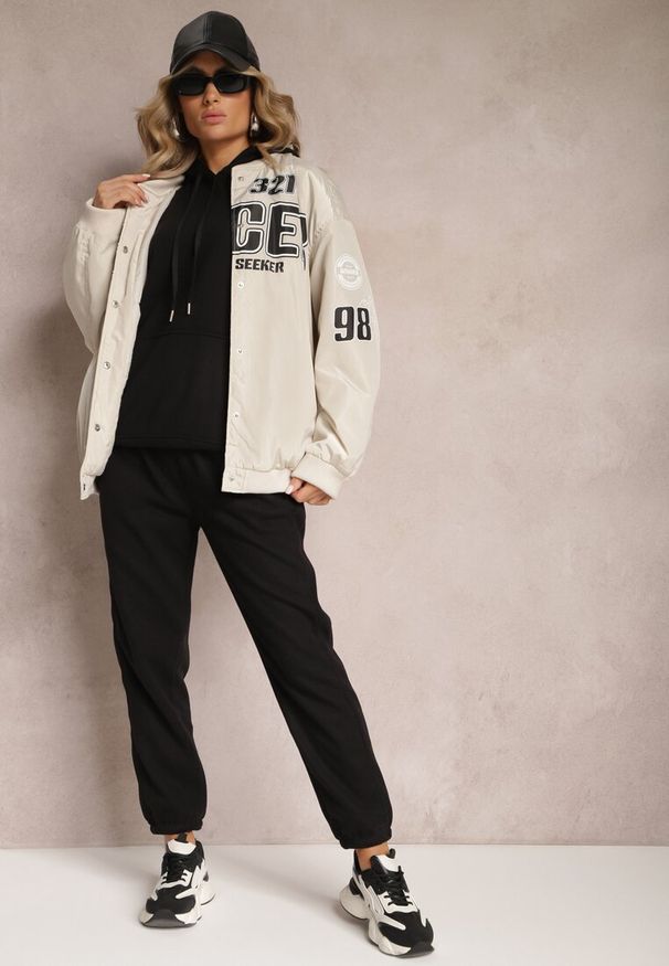 Renee - Czarny 2-częściowy Komplet Dresowy z Bluzą i Spodniami Orifira. Kolor: czarny. Materiał: dresówka