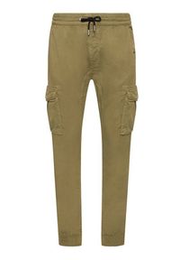 Alpha Industries Joggery 116202 Zielony Tapered Fit. Kolor: zielony. Materiał: bawełna