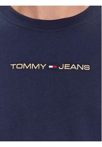 Tommy Jeans T-Shirt Classic Gold Linear DM0DM17728 Granatowy Classic Fit. Kolor: niebieski. Materiał: bawełna #3