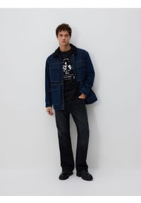 Reserved - Jeansy bootcut z efektem sprania - czarny. Kolor: czarny