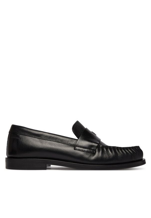 Calvin Klein Lordsy Round Loafer Lth HW0HW03031 Czarny. Kolor: czarny. Materiał: skóra