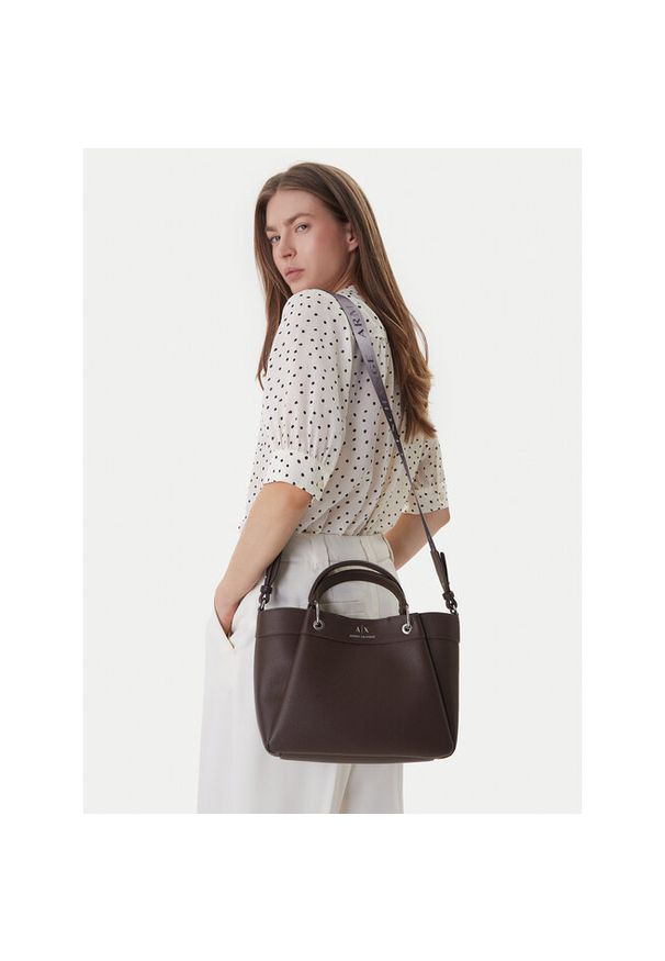 Torebka Armani Exchange. Kolor: brązowy