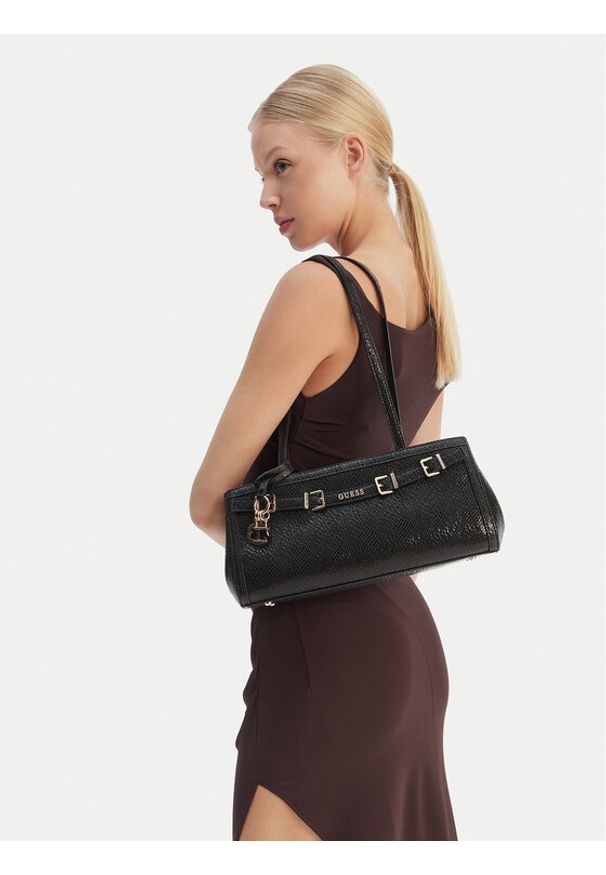 Guess Torebka Dovie HWKG99 09080 Czarny. Kolor: czarny. Materiał: skórzane