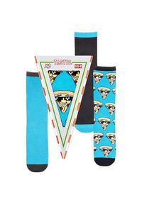 ATTIQ - Skarpetki Unisex Tastic - Pizza Box Prezent 3 Paki 40-46. Kolor: wielokolorowy