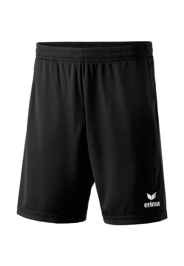 ERIMA - Spodenki sędziowskie Erima Valencia. Kolor: czarny. Długość: krótkie. Sezon: lato. Sport: piłka nożna
