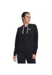 Bluza treningowa damska Under Armour Rival Terry Full Zip Hoodie. Kolor: czarny