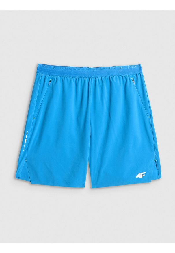 4f - 4F Spodenki do biegania szybkoschnące męskie - niebieskie XL. Kolor: niebieski. Materiał: materiał. Długość: krótkie. Sport: fitness, bieganie