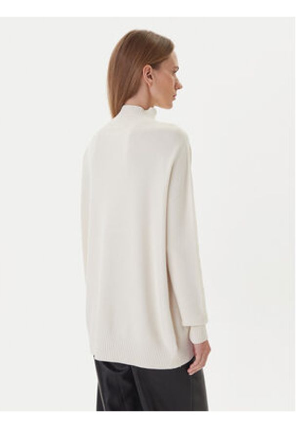 Kontatto Sweter 3M0822C Écru Relaxed Fit. Materiał: syntetyk