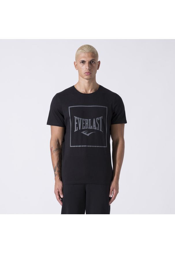 EVERLAST - Koszulka sportowa męska Everlast 37M291J862000. Kolor: czarny. Materiał: bawełna. Długość rękawa: krótki rękaw. Długość: krótkie
