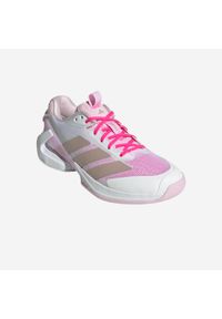 Adidas - Buty tenisowe damskie ADIDAS Adizero Ubersonic 5 na każdą nawierzchnię. Kolor: różowy, biały, wielokolorowy. Sport: tenis