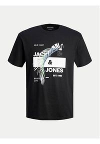 Jack & Jones - Jack&Jones T-Shirt Jjclarc 12247768 Czarny Relaxed Fit. Kolor: czarny. Materiał: bawełna