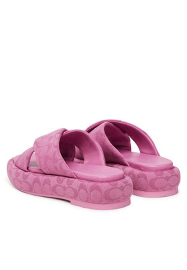 Coach Klapki Penelope CAS84 Różowy. Kolor: różowy. Materiał: materiał