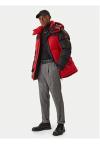 Hugo Kurtka puchowa Melmus2341 50495811 Czerwony Regular Fit. Kolor: czerwony. Materiał: satyna, syntetyk #7