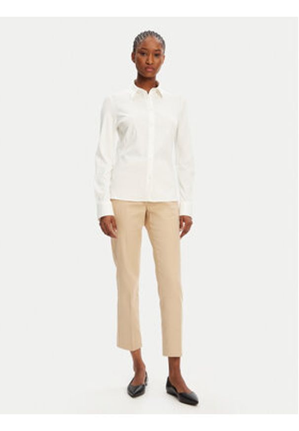 BOSS Koszula Bronta 50543691 Écru Extra Slim Fit. Materiał: bawełna