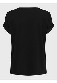 only - ONLY T-Shirt Moster 15106662 Czarny Loose Fit. Kolor: czarny. Materiał: wiskoza