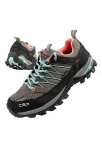 Buty damskie trekkingowe CMP Rigel wodoodporne. Okazja: na co dzień. Kolor: wielokolorowy. Materiał: materiał, skóra. Szerokość cholewki: normalna