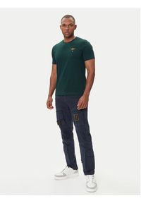 Aeronautica Militare T-Shirt 252TS1580UJ00372 Zielony Regular Fit. Kolor: zielony. Materiał: bawełna #3