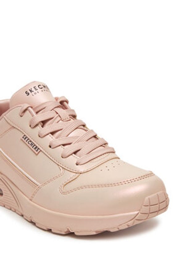 skechers - Skechers Sneakersy Uno-Galactic Gal 177104/LTPK Różowy. Kolor: różowy. Materiał: skóra