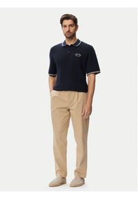 Jack & Jones Polo 12295405 Granatowy Regular Fit. Typ kołnierza: polo. Kolor: niebieski. Materiał: bawełna #4