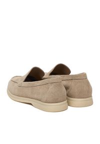 Gino Rossi - GINO ROSSI Mokasyny LORELLA 26220 Beżowy. Kolor: beżowy. Materiał: zamsz, skóra #6