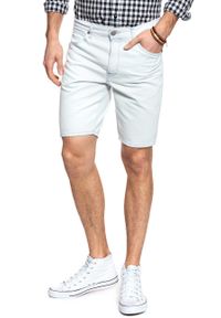 Wrangler - SPODENKI MĘSKIE WRANGLER 5 POCKET SHORT VENICE BLEACH W14CUT28F. Materiał: jeans #9