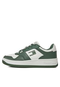 Tommy Jeans Sneakersy Basket Premium EM0EM01216 Zielony. Kolor: zielony. Materiał: skóra #5