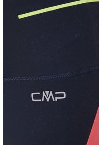 CMP legginsy sportowe damskie kolor granatowy wzorzyste. Kolor: niebieski. Materiał: skóra, materiał. Styl: sportowy #4