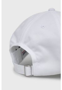 Tommy Jeans czapka bawełniana AM0AM09575.9BYY kolor biały z aplikacją. Kolor: biały. Materiał: bawełna. Wzór: aplikacja #4