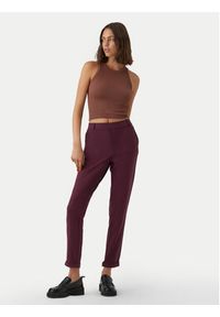 Vero Moda Chinosy Maya 10225280 Fioletowy Regular Fit. Kolor: fioletowy. Materiał: syntetyk, wiskoza #3