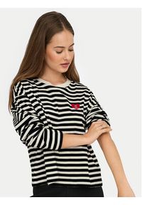 only - ONLY Bluzka Livina 15359682 Czarny Regular Fit. Kolor: czarny. Materiał: bawełna #7