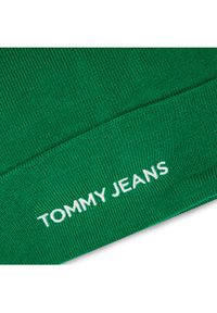 Tommy Jeans Czapka Tjw Linear Logo Beanie AW0AW15843 Zielony. Kolor: zielony. Materiał: materiał #3