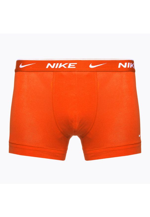 Bokserski męskie Nike Everyday Cotton Stretch Trunk. Kolor: pomarańczowy, wielokolorowy