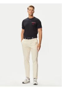 Beverly Hills Polo Club T-Shirt P-SS26M-TS0112 Granatowy Regular Fit. Typ kołnierza: polo. Kolor: niebieski. Materiał: bawełna #3
