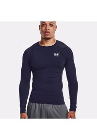 Koszulka fitness męska Under Armour HG Armour Comp z długim rękawem. Kolor: niebieski. Długość rękawa: długi rękaw. Długość: długie. Sport: fitness