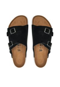 Birkenstock Klapki Zürich 1025045 Czarny. Kolor: czarny. Materiał: skóra #3