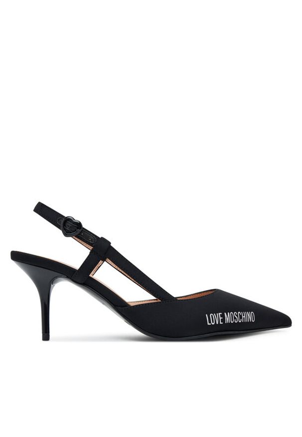 Love Moschino - LOVE MOSCHINO Sandały JA10267G1NIMX00040 Czarny. Kolor: czarny. Materiał: materiał