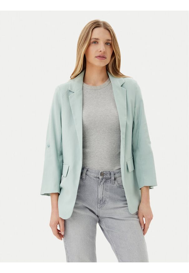 only - ONLY Marynarka Aris 15310839 Zielony Loose Fit. Kolor: zielony. Materiał: wiskoza
