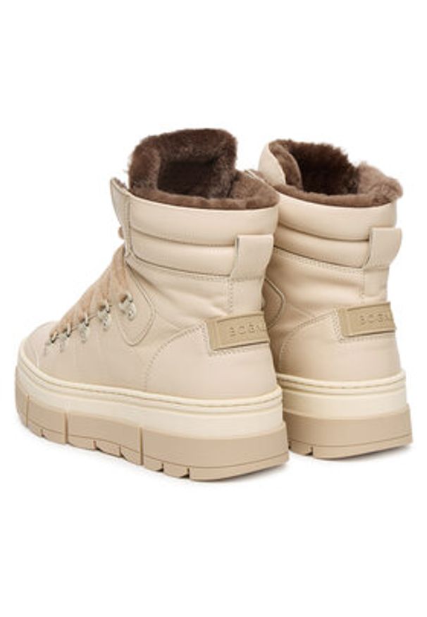 Bogner Botki Vaduz S 3 A 22546403 Beżowy. Kolor: beżowy. Materiał: skóra